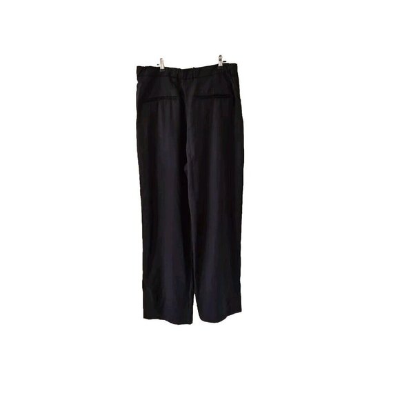 Terea By Andrea Pitter XXL Womens Pants Black Zip Office Career Dress Wide Leg - Picture 1 of 16